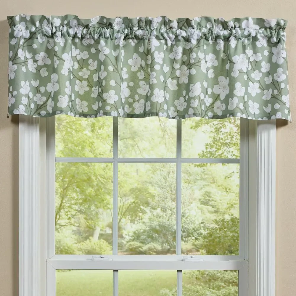 Park Designs Cherry Blossom Valance Curtain 60 in x 14 in - One Valance